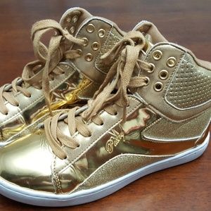 Gold Pastry Shoes